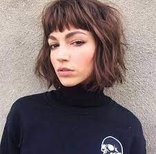 Blunt Bob Haircut Short Haircuts French Haircuts Blunt Chin Length Bob Bob Haircut For Round Face Short Bob Hair S Kapsels Pony Kort Haar Kort Kapsel Pony