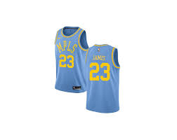 Los angeles/minneapolis lakers complete uniform history with images. Lebron James Youth Los Angeles Lakers 23 Authentic Blue Hardwood Classics Jersey