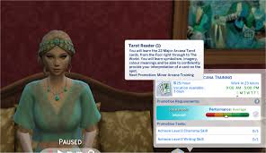 Mod The Sims Tarot Reader Career Sims 4 Sims Tarot Readers