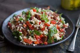 Mediterranean vegetable and couscous salad. Vegan Mediterranean Couscous Salad The Minimalist Vegan
