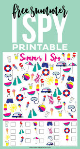 Моё лéто (кани́кулы) or my summer vacation, words and expressions. Free Summer I Spy Printable Business For Kids Spy Games For Kids I Spy