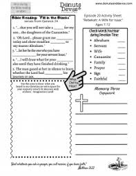 Follow the path to find rebekah. A Wife For Isaac Coloring Page Activity Sheet Ep 020 Donuts And Devos