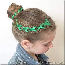 Corset Accented Braided Bun Hair By Lori Kids Hairstyles Little Girl Hairstyles Hair Styles