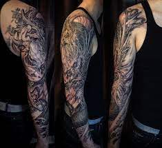 Temporary tattoos to inspire yourself or others through words, phrases & designs é¾ Dragon Dragon Sleeve Tattoos Dragon Tattoo Japanese Sleeve Tattoos