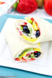 Healthy Fruit Wrap Recipe Perfect Summer Snack Or Lunch Recipe Natural Beach Living Summertime Snacks Summer Snacks Wrap Recipes
