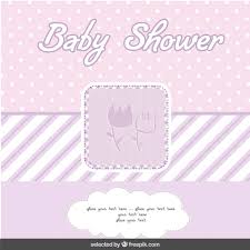 Do you need an easy decoration for your purple floral baby shower or party? Free Vector Baby Shower Purple Card With Flowers