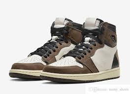 Buy and sell authentic travis scott streetwear on stockx including the travis scott cactus jack portable hammock olive from ss20. 2021 New Travis Scott 1 High Og Cactus Jack Man Designer Basketball Shoes Custom I Sail Black Dark Mocha University Red Woman Fashion Trainers From Many Shoes 93 64 Dhgate Com