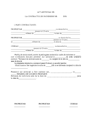 Pentru prelungirea contractului de inchiriere prin act aditional, documentatia mentionata se va prezenta. Doc Act Aditional La Contract Chirie Catalin Ursea Academia Edu