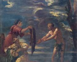 Image of Odyssey Book 6 classical art Odysseus and Nausicaa Scheria