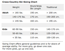 13 unfolded cross country skate ski sizing