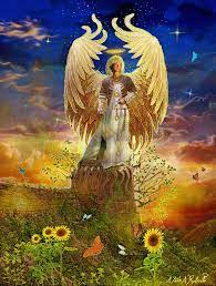 Archangel Uriel Poster By Steve Roberts Archangel Uriel Archangels Angel Tarot Cards