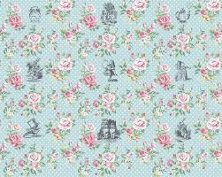 Lushly packed garden flowers cover this exquisite wallpaper that includes all the favorite blooms such as hydrangeas, roses, daisies and dogwoods. Alice In Wonderland Eternal Pink And Blue Floral Wall Mural Wals0097