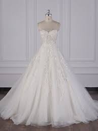 A Line Strapless Wedding Dresses Sparkly Wedding Dress 12081 Sparkly Wedding Dress Wedding Dresses Strapless Lace Sweetheart Wedding Dress