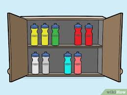 In fact, don't keep your wine in the kitchen unless you do decide to invest in a wine fridge (just keep it away from the dishwasher). 3 Ways To Organize Water Bottles Wikihow