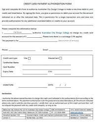 You will get the passport reference file number when you will apply for a passport and submit the application form. Credit Card Authorization Form Printable Template All Down Under
