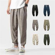 LELEBEAR ShinbŌ Harem Pants, Jishinman Pants Men, Men Linen Drop Crotch  Wide Leg Baggy Harem Pants (Black, Medium) at Amazon Men's Clothing store