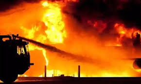 Fire accident in Rajampet.. One person burnt alive