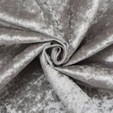 It is a velvet type of upholstery fabric and it is made of 100% nylon velvet material. Ice Grey Fire Retardant Luxury Soft Plush Crushed Velvet Glitz Upholstery Cushion Fabric Amazon Co Uk Home Kitchen