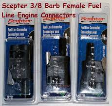 Scepter 3 8 Barb Female Fuel Line Engine Connectors Scepter Connectors Steel Hose