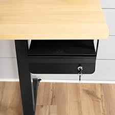 We may earn commission on some of the items you choose. Amazon Com Vivo 13 Inch Secure Under Desk Mounted Pull Out Drawer For Office Desk Lockable Sliding Storage Organizer For Sit Stand Workstation Black Desk Ac03l B Office Products