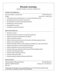 Cashier Resume Templates And Job Tips Hloom