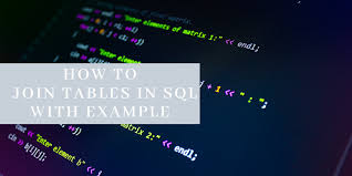 How To Join Tables In Sql With An Example In Sql How To Apply Join Operations And How To Connect The Two Tables To View Combined Data Res In 2020 Sql