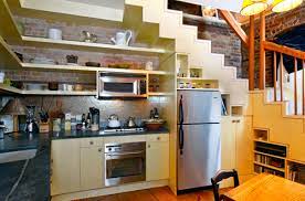 Small kitchens that work well sometimes take some design ingenuity. 7 Cool Kitchens Placed Under The Stairs Shelterness