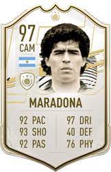 Base, mid, prime and prime moments items. Diego Maradona Fifa 21 Icon Player