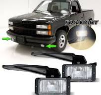 Fit For 1988-1997 Chevy GMC C/K 1500 Front Fog Lights Driving Lamps  Left+Right