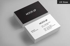 Print only as many as you need, when you need them. Business Card Mockups Us Sizes Creative Photoshop Templates Creative Market
