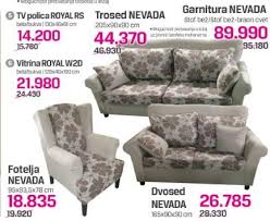 Ugaone garniture tdf garniture trosed dvosed fotelja. Akcija Forma Ideale Forma Ideale Dvosed Nevada 304833