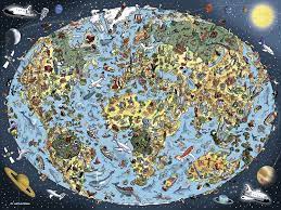Average size of a jigsaw piece: Cartoon Earth 1500 Piece Ravensburger Jigsaw Puzzle