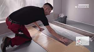 How about gluing it down? Glue Down Installation Of Egger Design Flooring Youtube