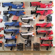 Check out this diy kids' indoor activity. Pin On Nerf Gun Wall Pegboard Display Storage