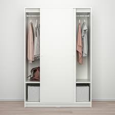 Many of our wardrobes include interior fittings such clothes rails and shelves to help you organise your stuff. Kleppstad Wardrobe With Sliding Doors White 117x176 Cm Ikea