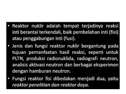 Negara ini juga mengoperasikan beberap reaktor nuklir pada tahun 1963 sampai 1990, tetapi setelah bencana chernobyl, dan referendum tahun 1987 program nuklir dihentikan, sebuah keputusan yang dijungkirbalikkan oleh pemerintah pada tahun 2008, yang merencanakan pembangunan sampai empat pusat pembangkit listrik tenaga nuklir, dengan teknologi. Reaktor Nuklir Nanikdn Staff Uns Ac Id Ppt Download