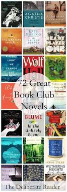 72 Great Novels For Book Clubs Book Club Books Book Club Reads Book Worth Reading