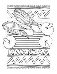 To print the coloring page: December Holiday Kwanzaa Coloring Pages