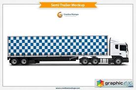 Download Semi Trailer Mockup Free Download Vector Stock Image Photoshop Icon