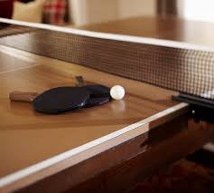 Unfortunately, just like the table above, the ping pong table is attached by velcro which kind of gives. Benchwright Pool Table With Table Tennis Top Pottery Barn
