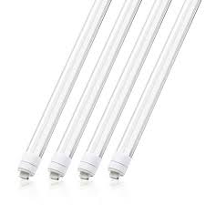 T8 T10 T12 Led Light Tube 8ft R17d Rotatable Base Ho 45w 100w Equivalent Fluorescent Light Bul Led Tube Light Fluorescent Light Bulb Indoor Solar Lights