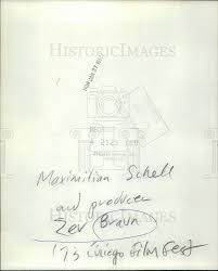 1974 Press Photo Zev Braun American Film Television Producer