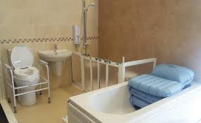 Accessible residential bathrooms are bathrooms designed for wheelchair users in residential spaces that provide enough clear floor space for a wheelchair to turn. How To Create A Disabled Friendly Bathroom Yorkshire Care Equipment