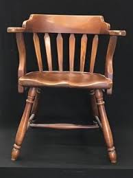 Circa 1940 Cushman Colonial Creations Solid Maple Captain S Barrel Chair Number 7041a Wear Is Commensurate With Age Colonial Furniture Barrel Chair Furniture