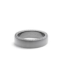 David Yurman Men S Streamline Titanium Silver Band Ring David Yurman Mens Wedding Bands Silver Band Ring David Yurman Mens