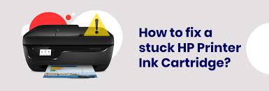 The hp envy 5055 printer uses hp 65 black and tricolor cartridges. How To Fix A Stuck Hp Printer Ink Cartridge Printer Ink Cartridges Yoyoink