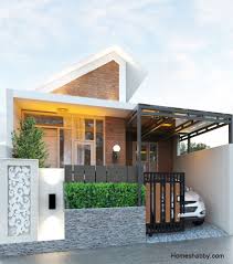 Cat rumah minimalis merah bata denah rumah via denahrumah3kamar.download. Desain Dan Denah Rumah Minimalis Modern Dengan Ukuran 7 X 14 M Material Bata Ekspos Tampil Elegan Dan Kekinian Homeshabby Com Design Home Plans Home Decorating And Interior Design