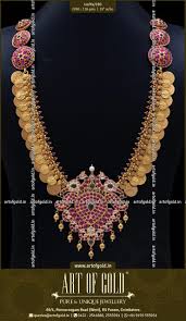 Bridal Kasu Haram Art Of Gold Jewellery Coimbatore Goldjewellerychains Online Gold Jewellery Real Gold Jewelry Gold Jewelry Necklace