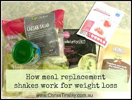 how meal replacement shakes work and