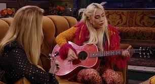 Any friends super fan would definitely guess what she's doing if given three chances. Friends The Reunion Lady Gaga And Phoebe Had Fun Singing The Song Smelly Cat Video The News 24